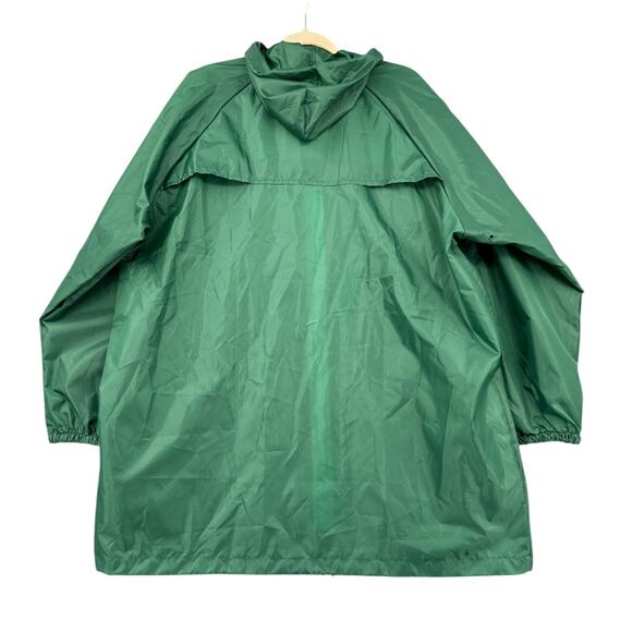 Defenders of Wildlife Green Drawstring Hood Pockets Hooded Windbreaker Jacket OS - Picture 2 of 6